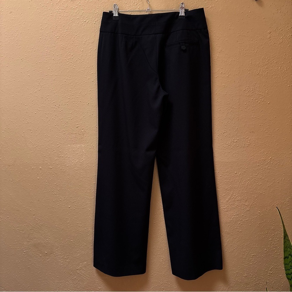 Anne Klein Black Wide Leg Dress Pants Size 4 Professional Trousers RN 50610 - Picture 5 of 8